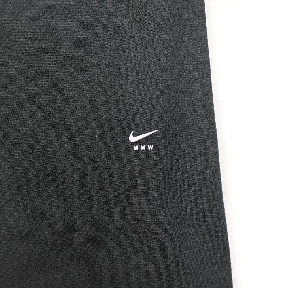 Nike x MMW NRG Mock Neck Shirt Mens Large Black Short Sleeve Performance DD9436